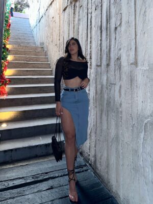 FALDA JEAN EVA